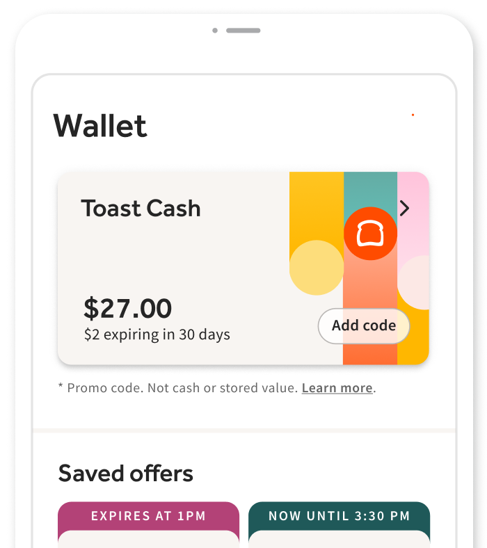 toast cash design