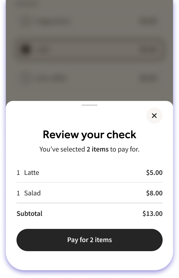 Review your check